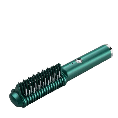 Dual-Purpose Electric Hair Comb for Curling & Straightening