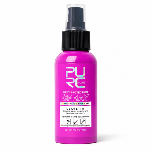 PURC Coconut Heat Protectant Spray for Frizz Control & Shine