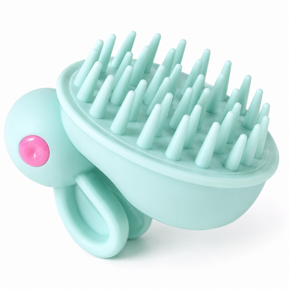 Soft Rubber Shampoo Brush for Kids' Scalp Massage