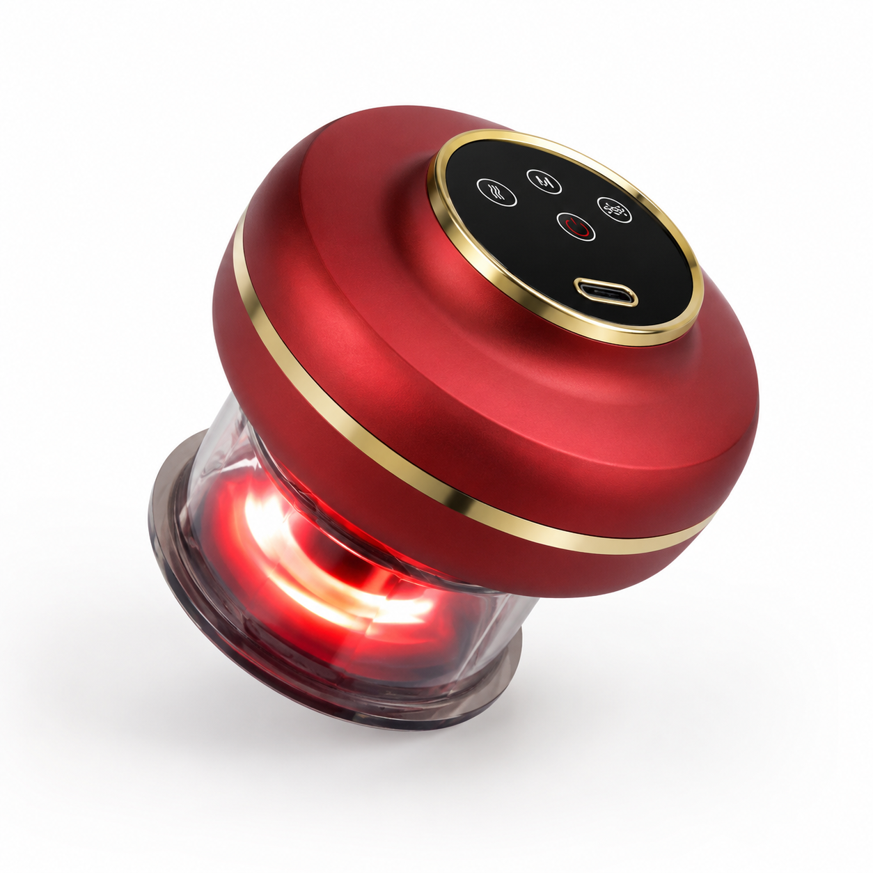 Portable Electric Cupping Massager with Red Light (2 Cups)