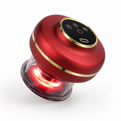 Portable Electric Cupping Massager with Red Light (2 Cups)