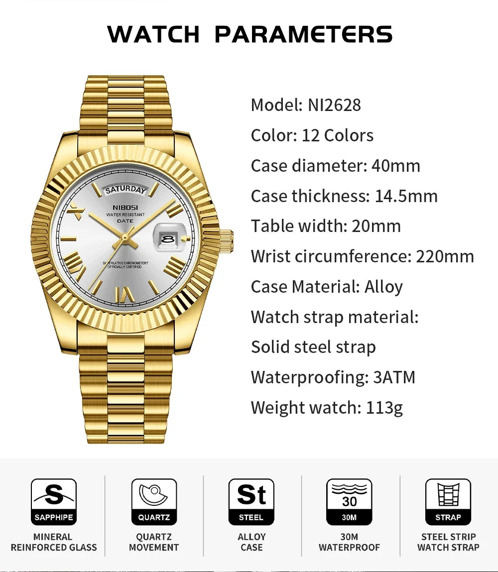 NIBOSI Legacy Watches
